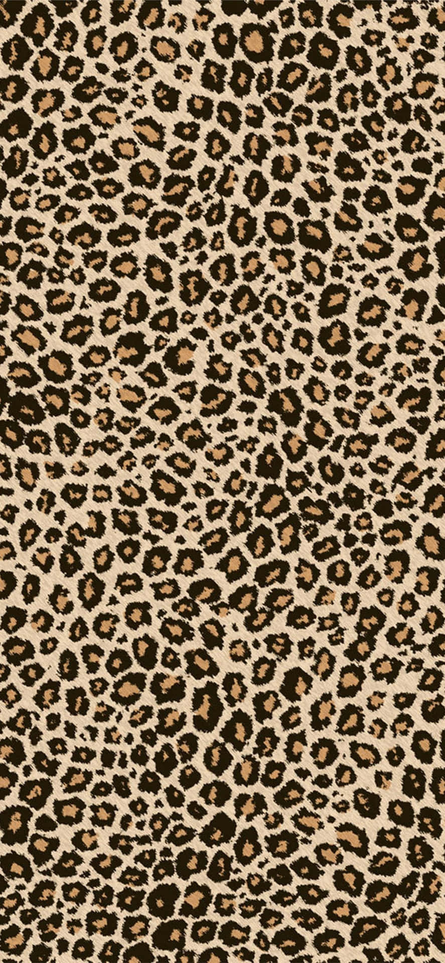 Et leopard print stof med sorte og brune pletter Wallpaper