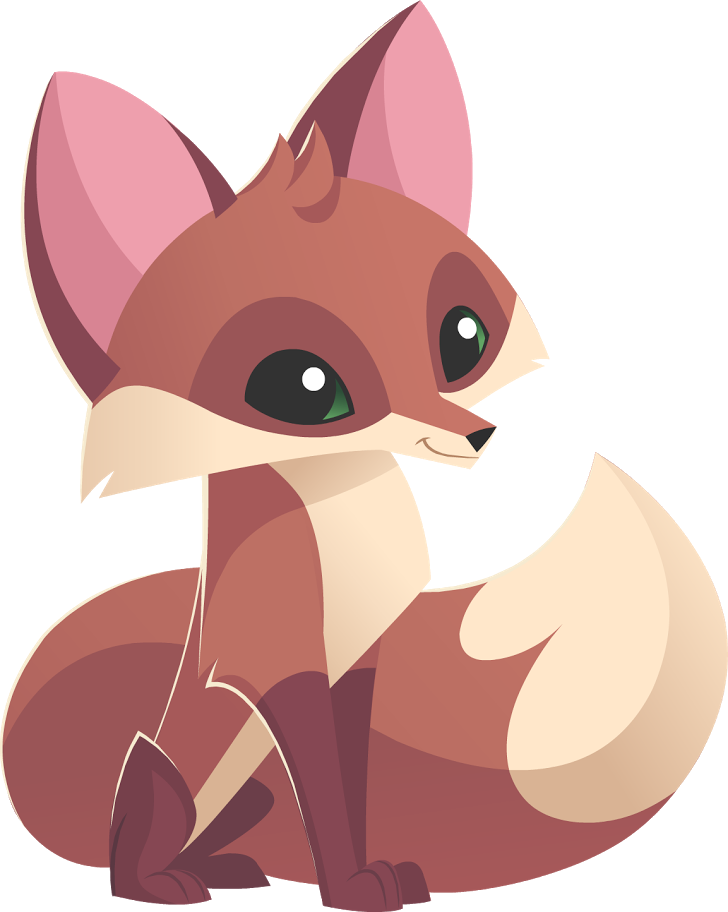 Animal_ Jam_ Cartoon_ Fox_ Character PNG