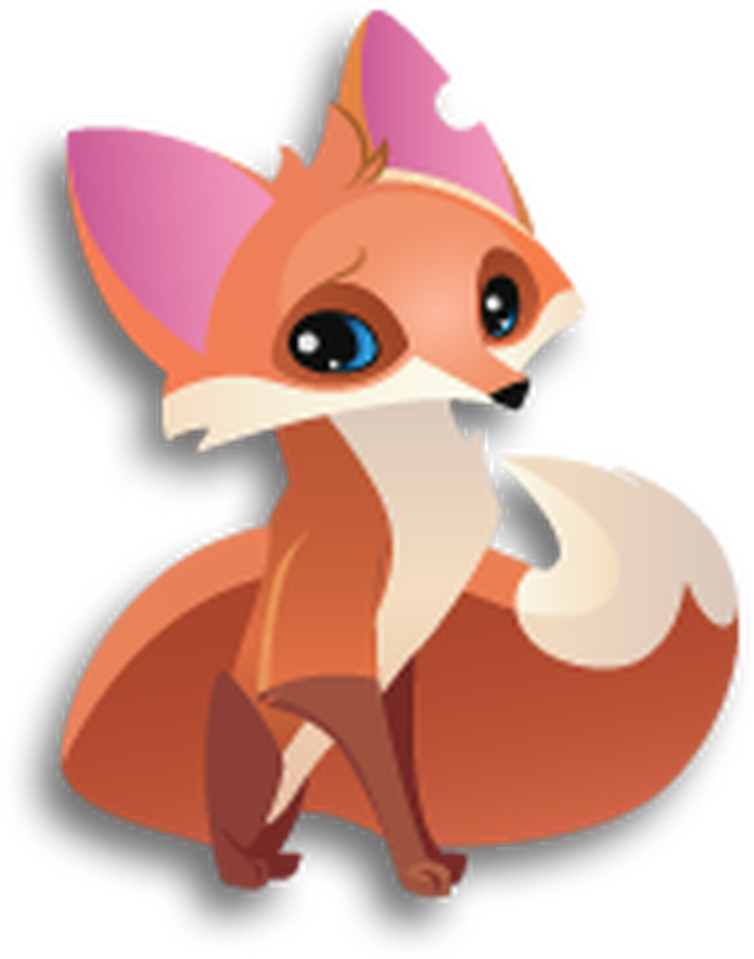 Animal_ Jam_ Cartoon_ Fox_ Character PNG