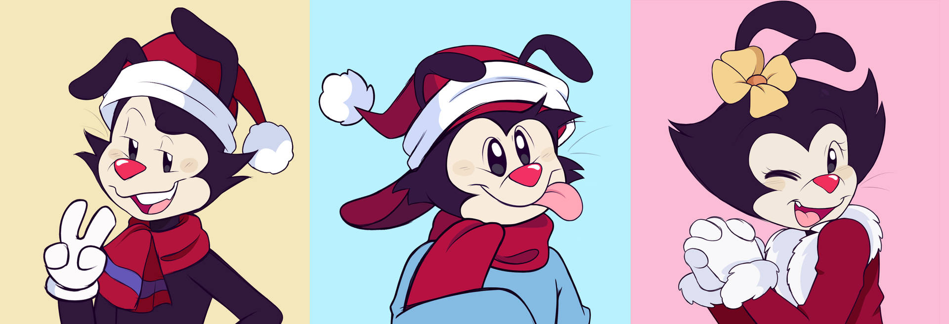 Animaniacs Christmas Fan Art Background