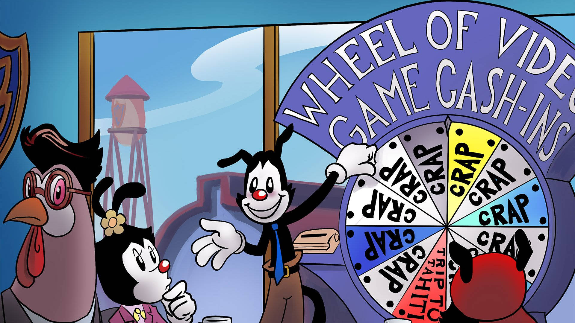 Animaniacs Exciting Wheel Game Background