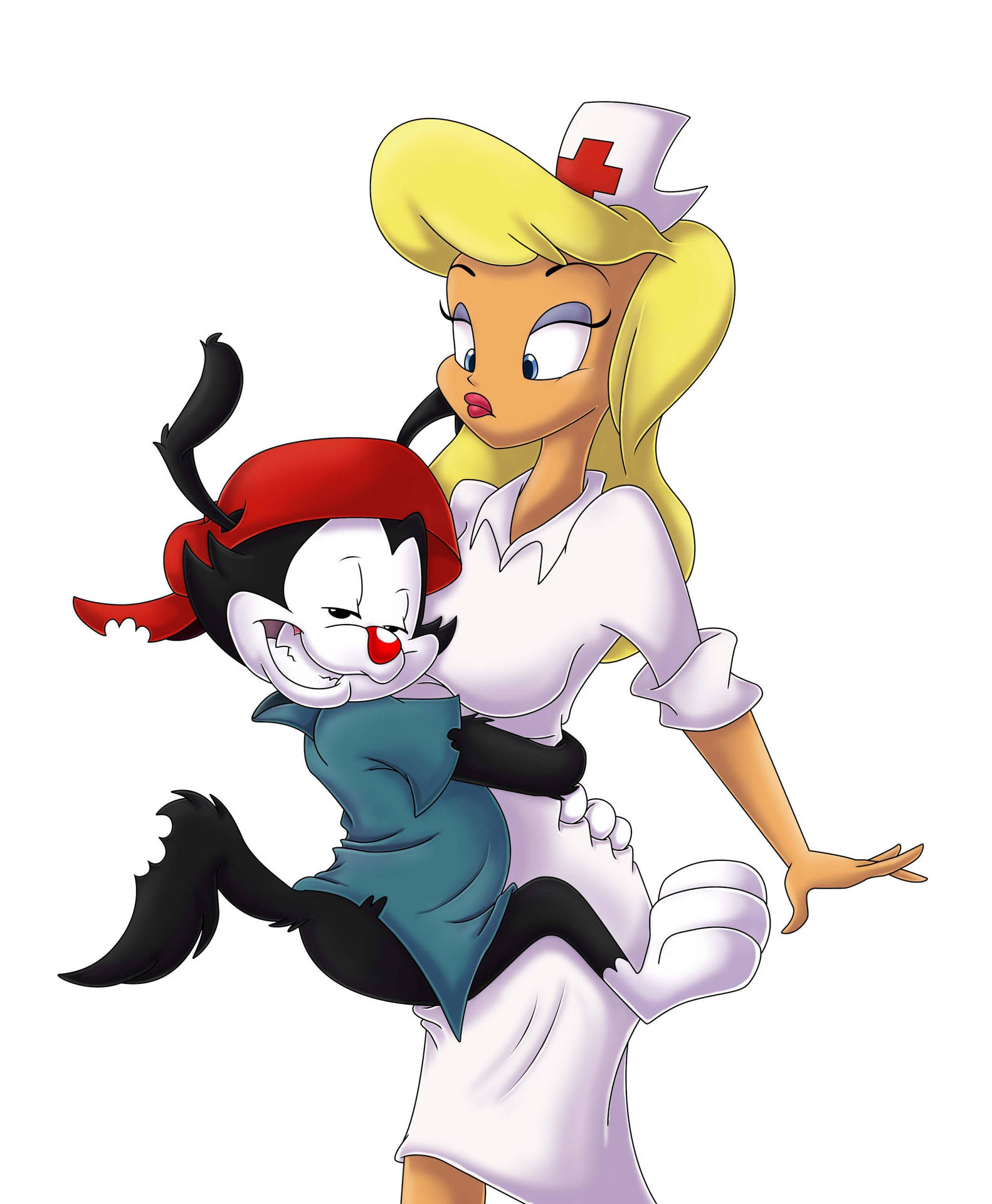 Animaniacs' Wakko With Hello Nurse Background