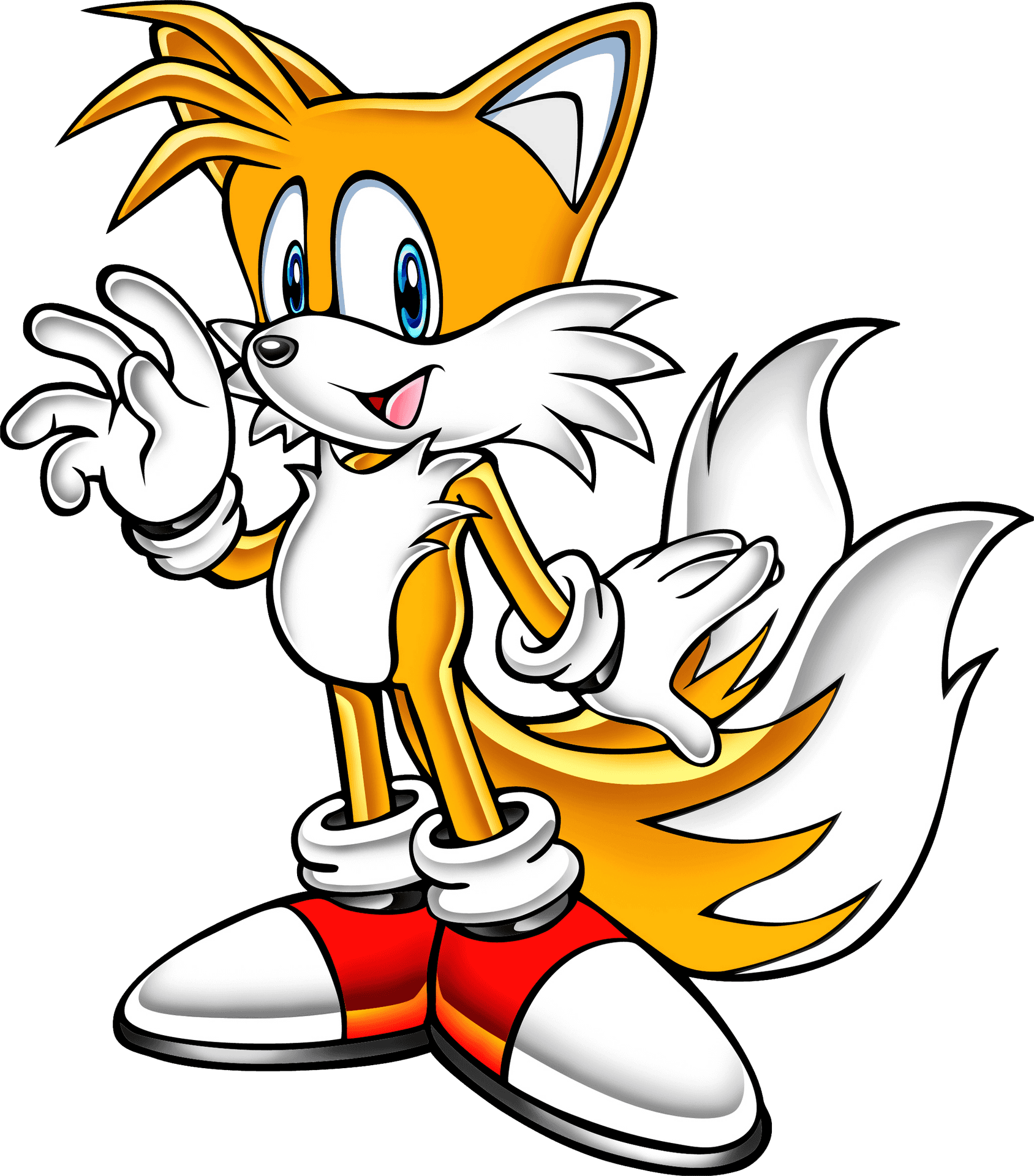 Animated Adventure Companion Tails PNG