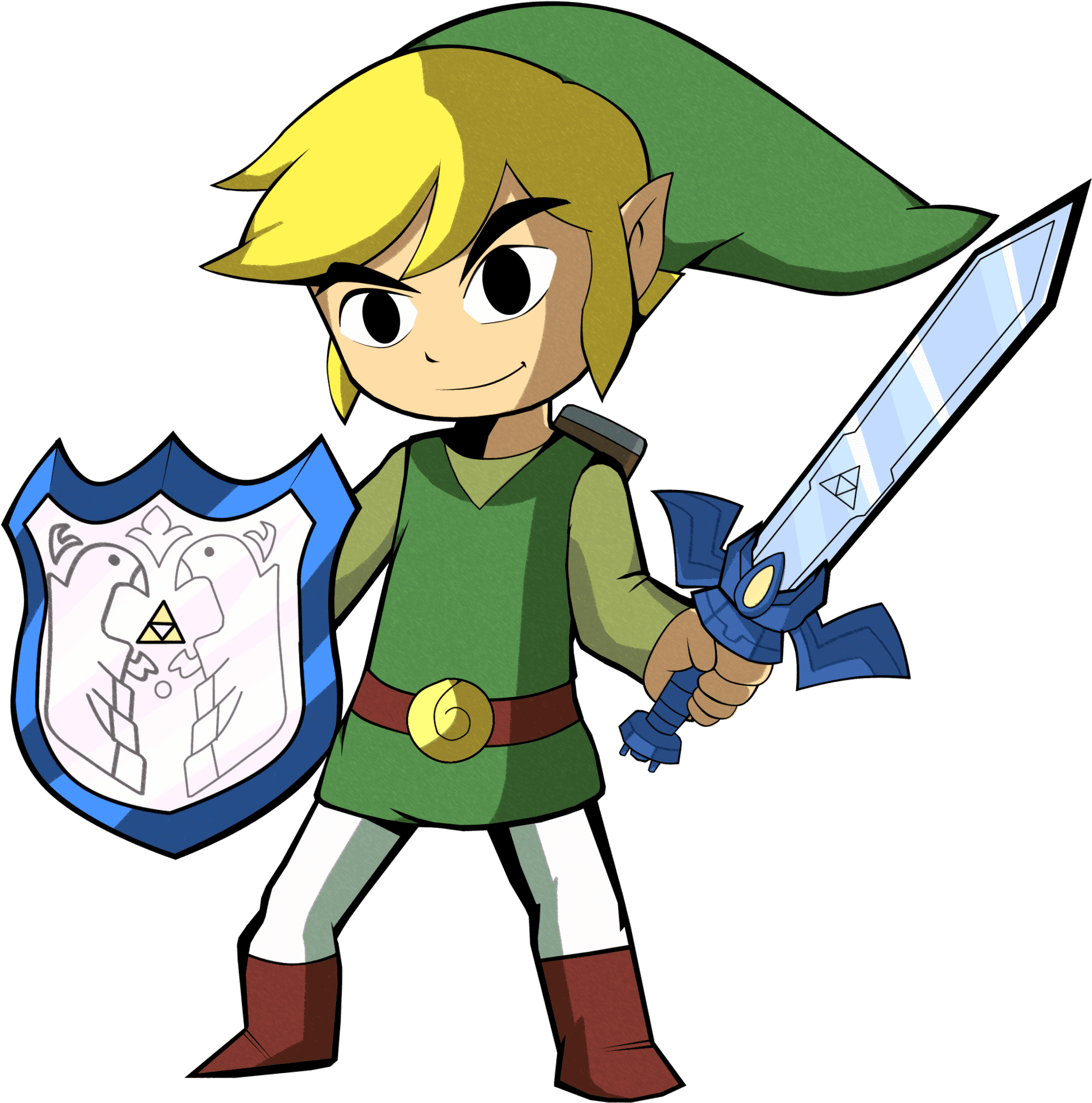 Animated Adventure Hero With Swordand Shield.png PNG