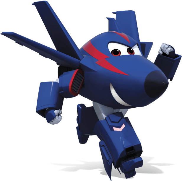 Animated Airplane Character PNG