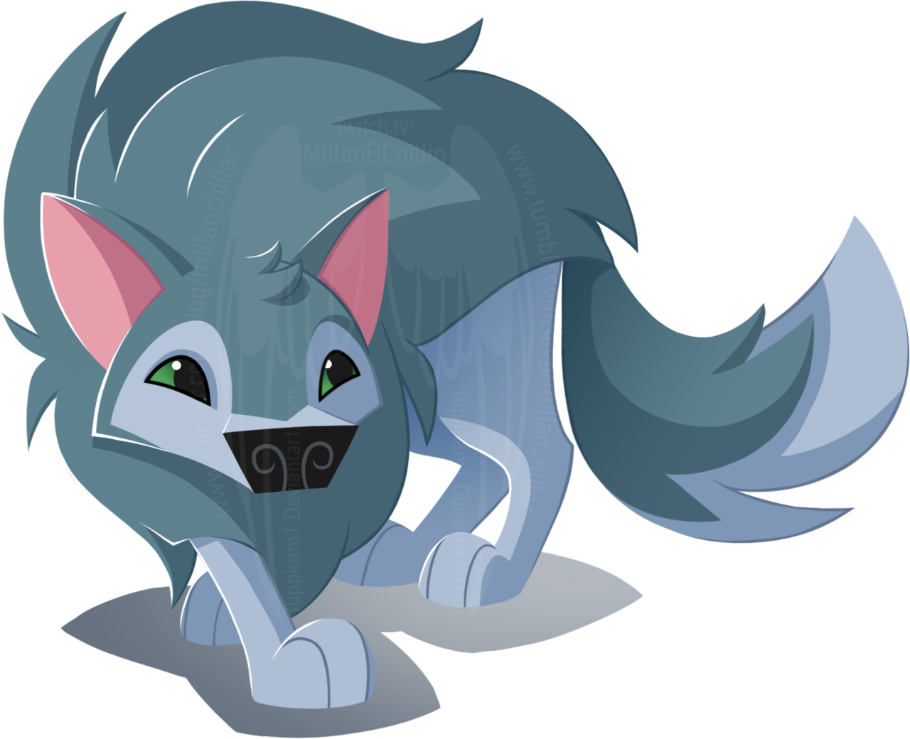 Animated Animal Jam Arctic Wolf PNG