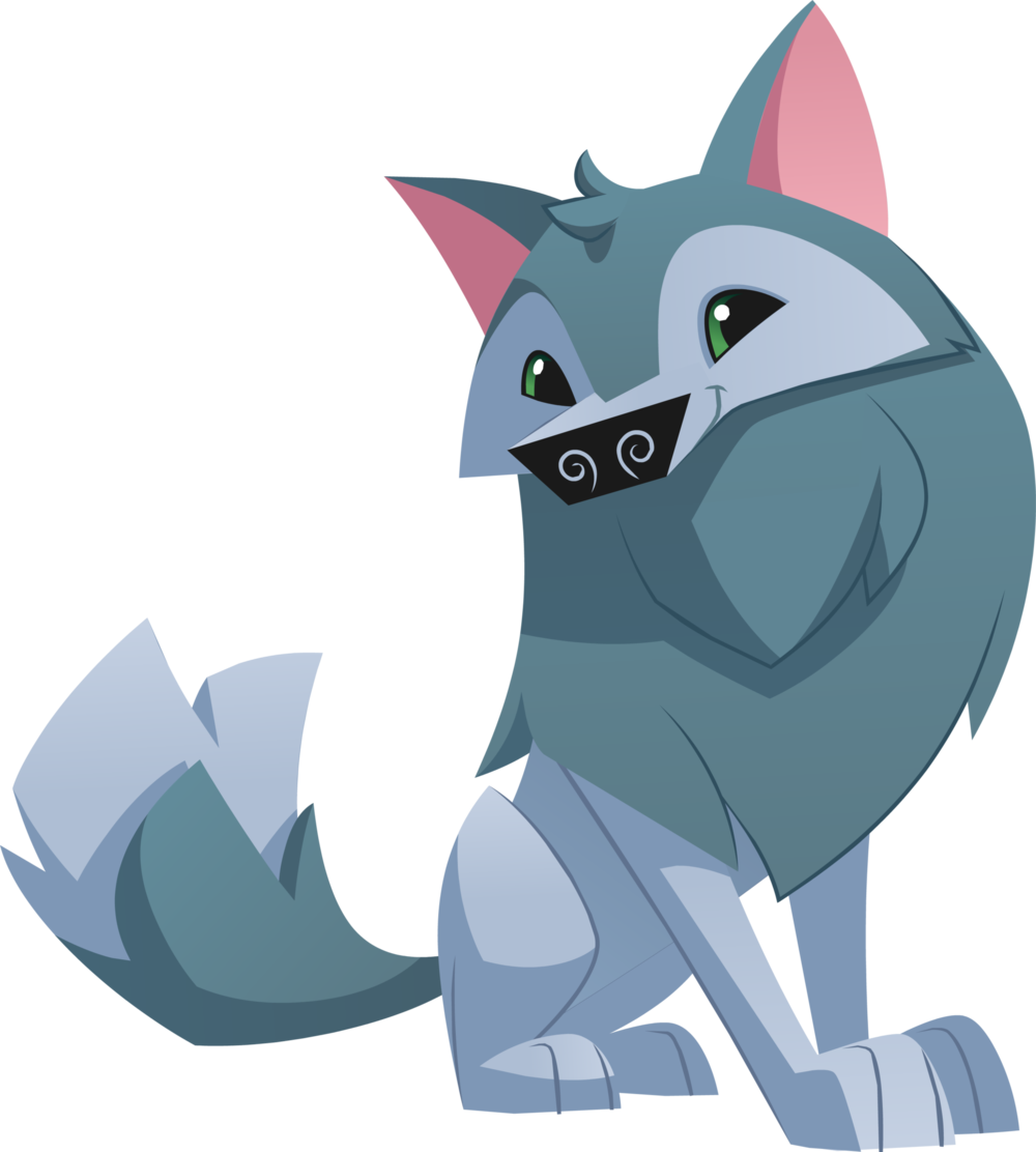 Animated Arctic Fox Character PNG