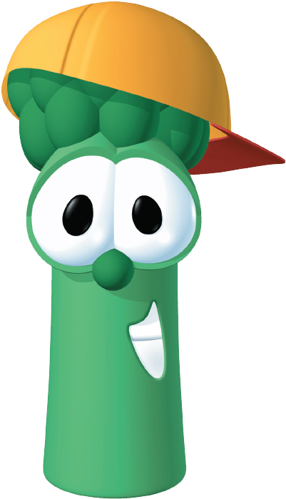 Animated Asparagus Character Cap PNG