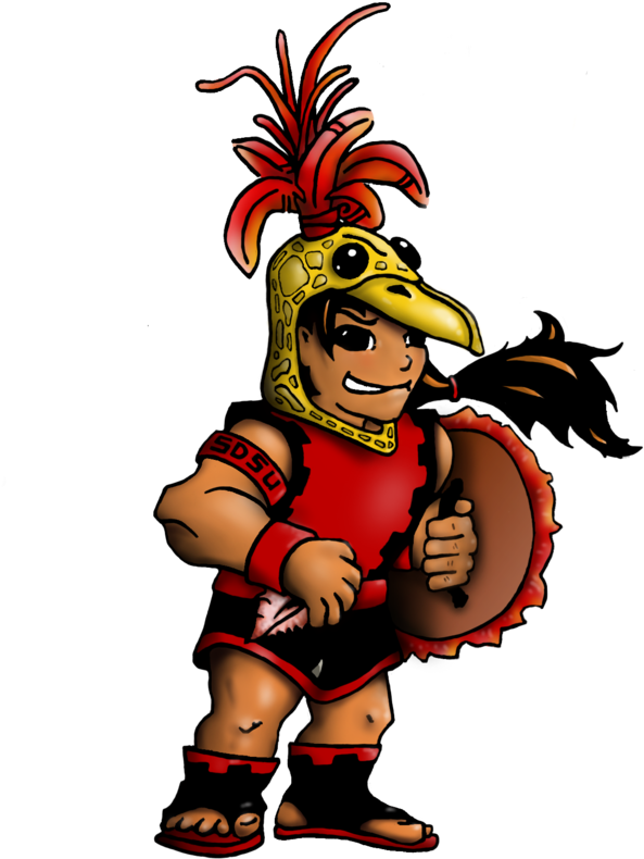Animated Aztec Warrior Cartoon PNG