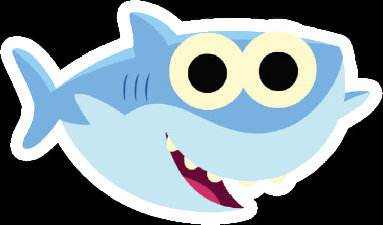 Animated Baby Shark Character SVG