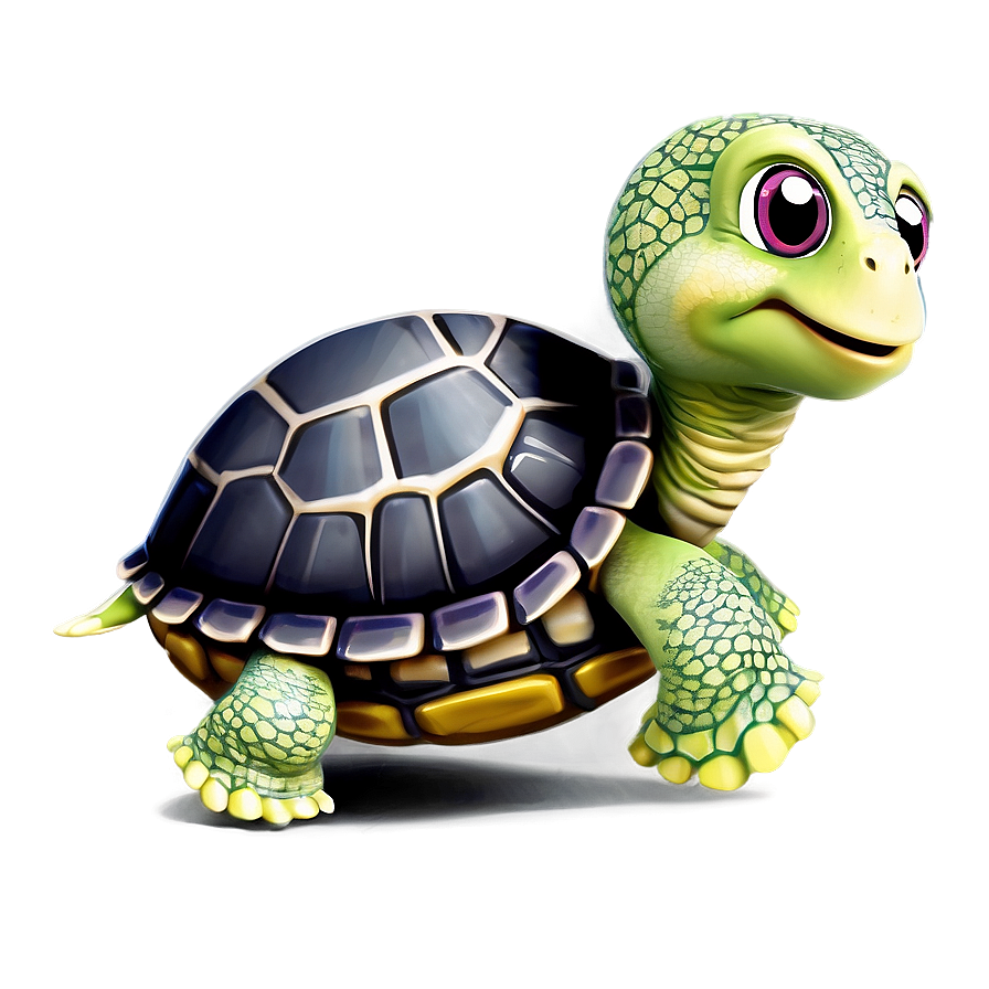 Animated Baby Turtle Png 06252024 PNG