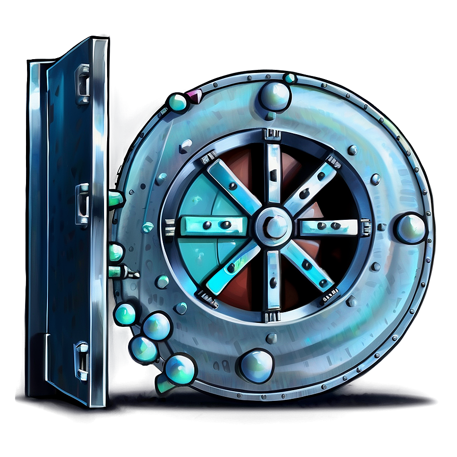 Animated Bank Vault Png 06262024 PNG
