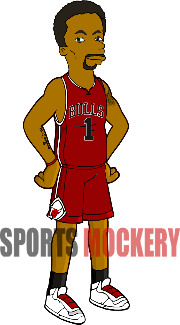 Download Animated Basketball Player Bulls Uniform | Wallpapers.com