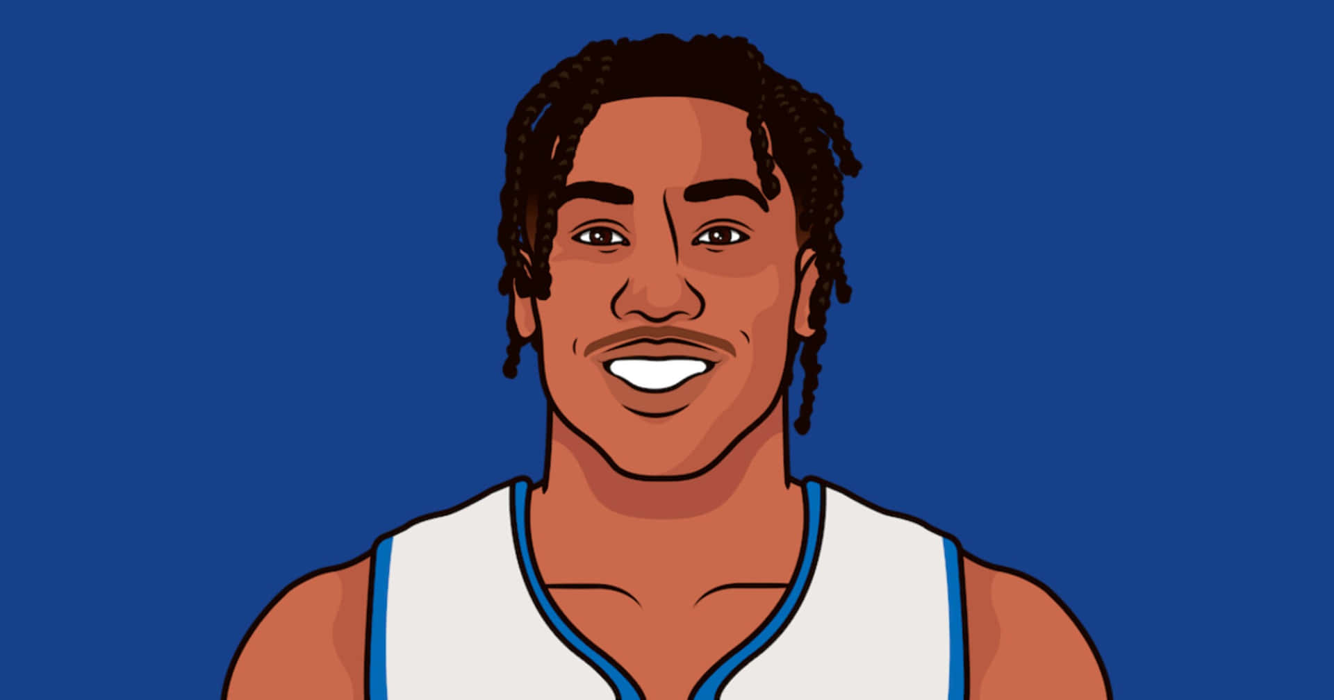 Animated Basketball Player Portrait Wallpaper