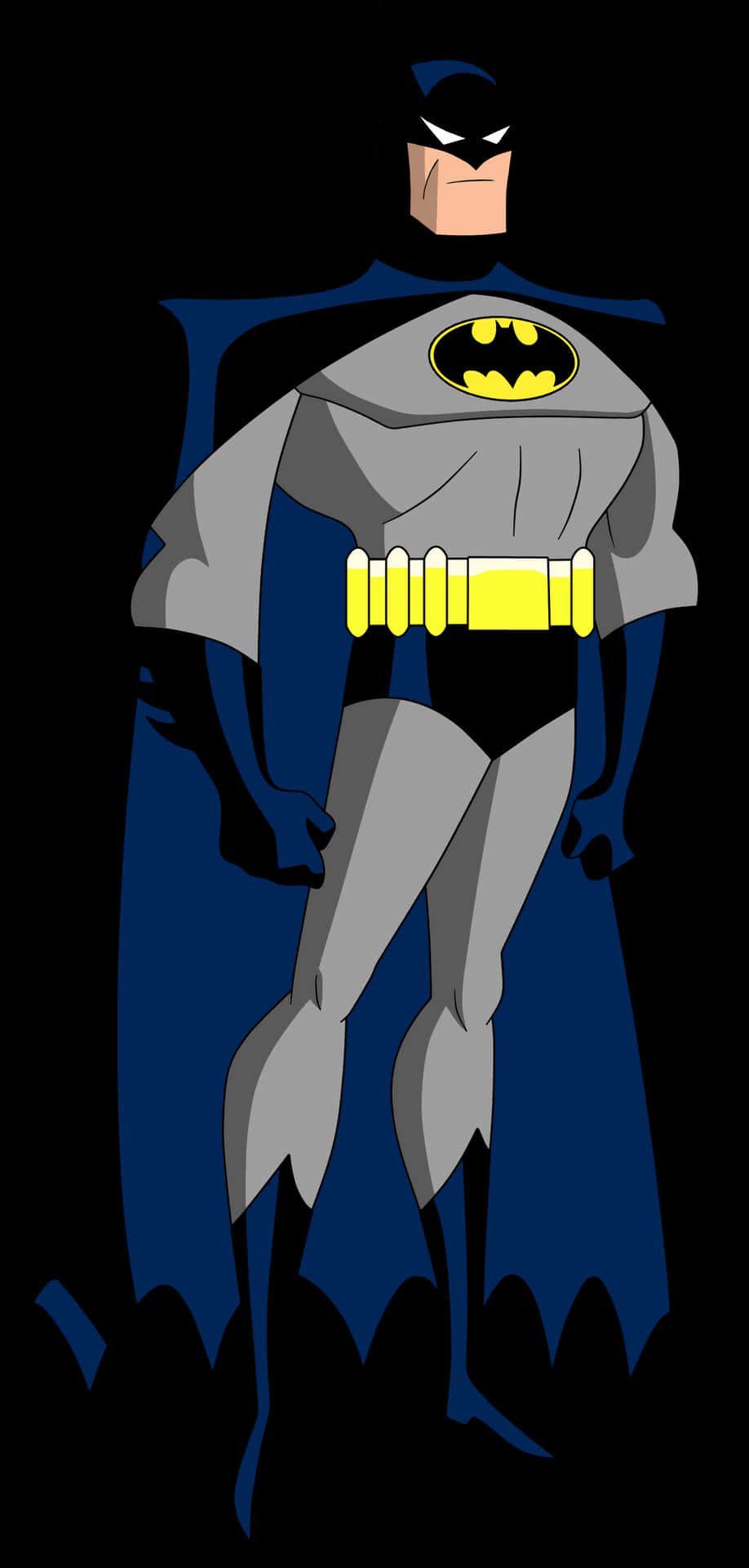 Animated Batman Standing Pose PNG