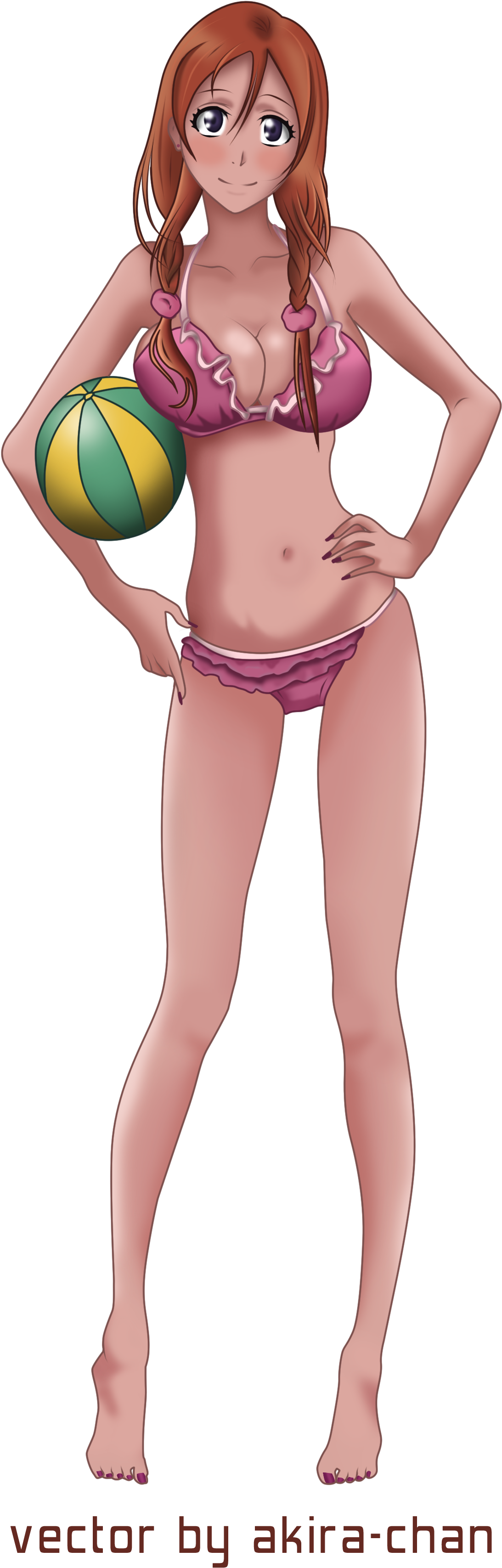 Animated Beach Volleyball Player_ Vector Art PNG
