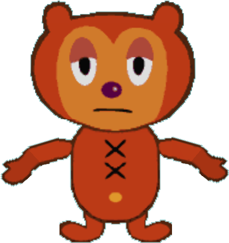 Animated Bear Character PNG