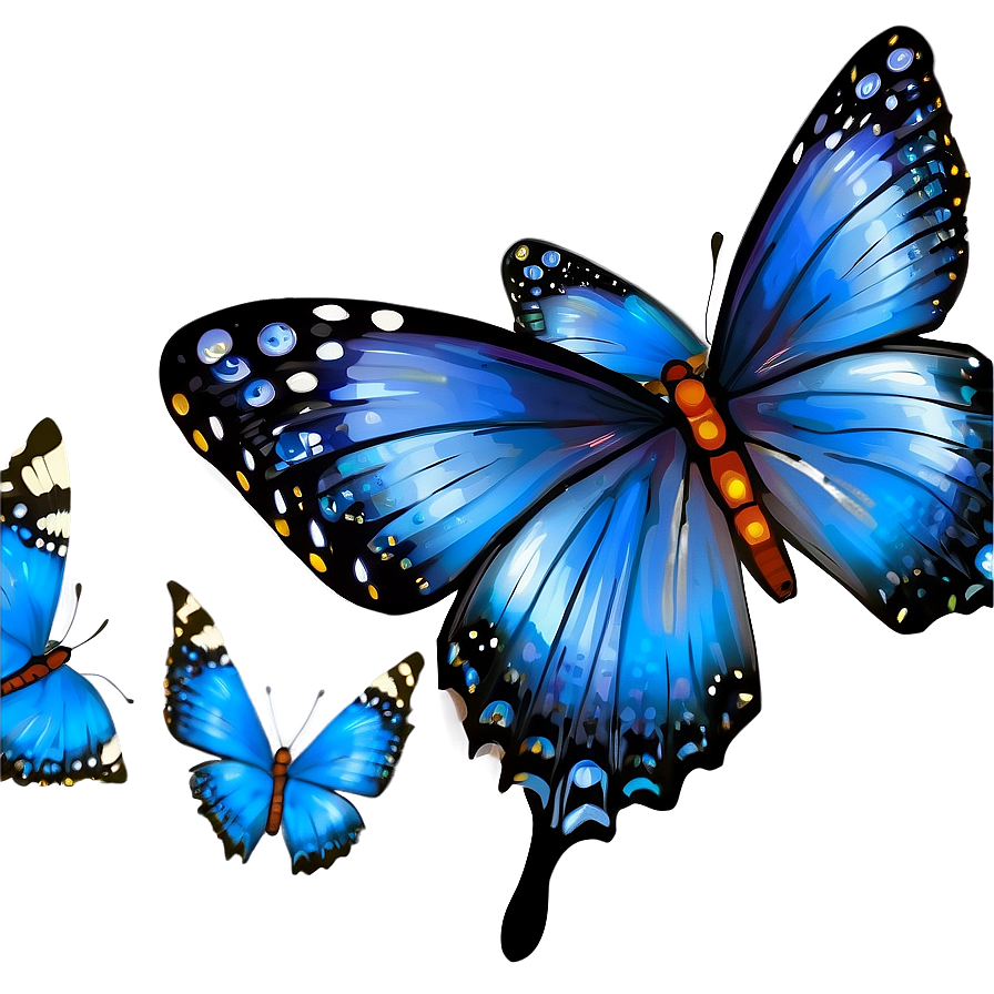 Animated Blue Butterflies Png Mun19 PNG