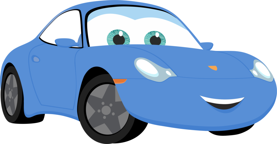 Download Animated Blue Car With Eyes | Wallpapers.com