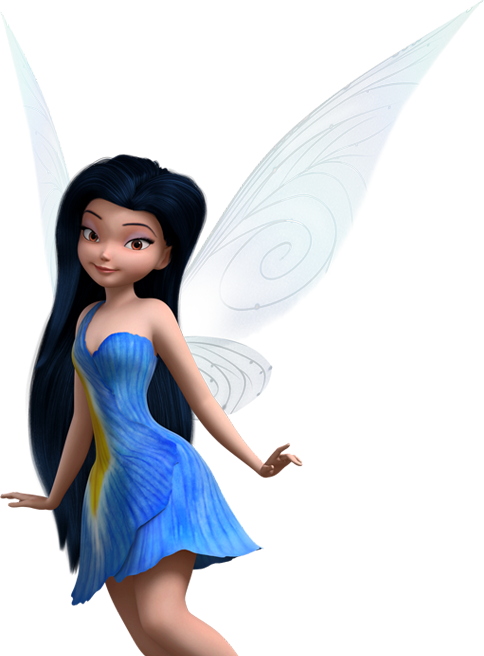 Animated Blue Fairywith Wings PNG