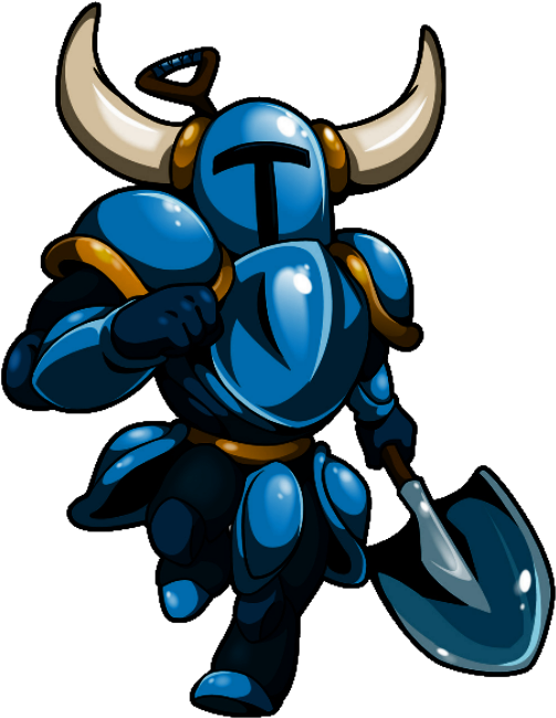 Download Animated Blue Knight Shovel | Wallpapers.com