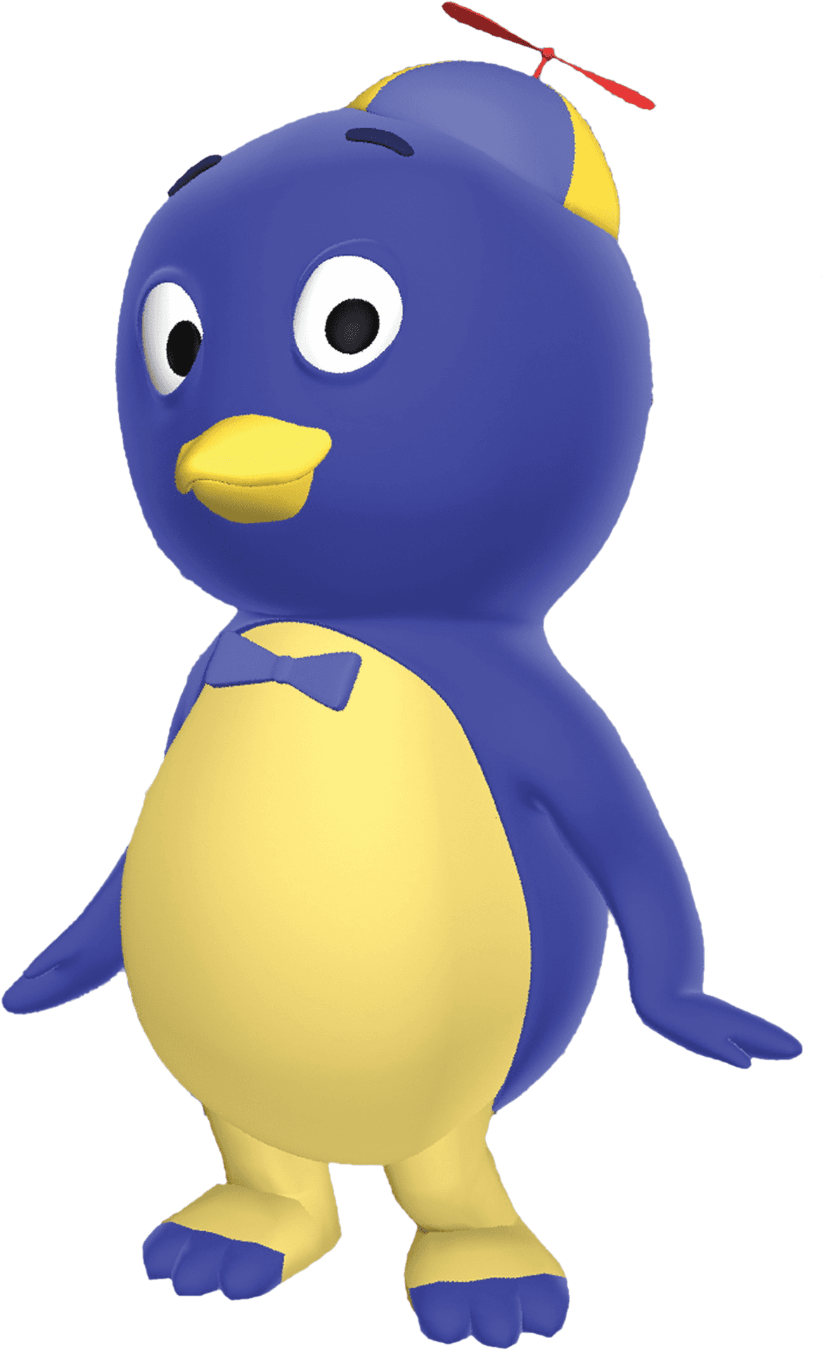 Animated Blue Penguin Character PNG