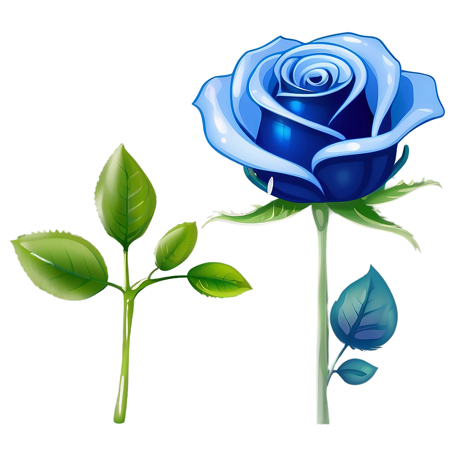 Animated Blue Rose Png Vae PNG