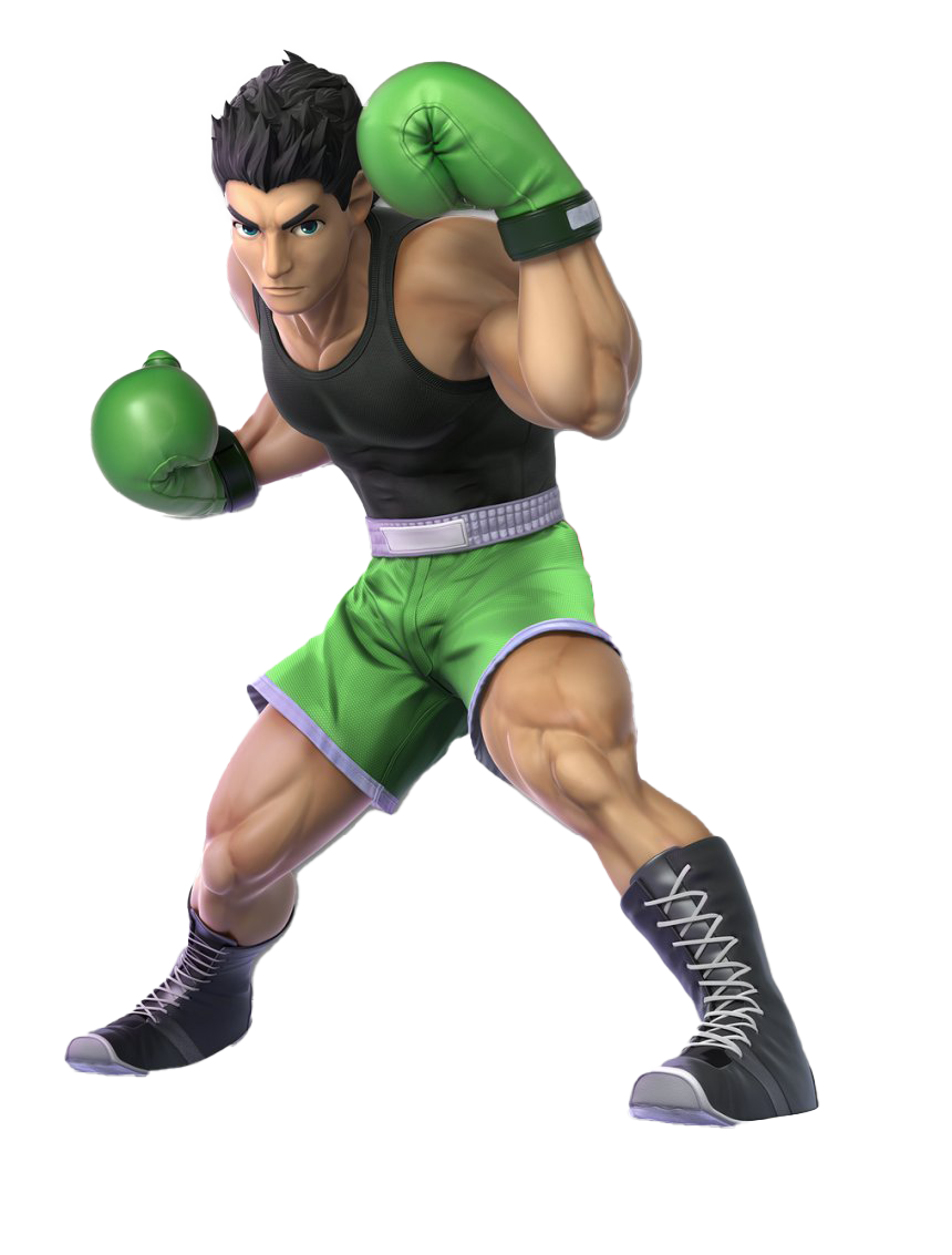 Animated Boxer Character Pose PNG