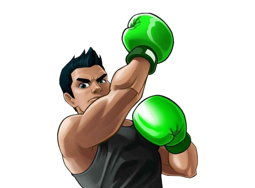 Animated Boxer Power Punch PNG