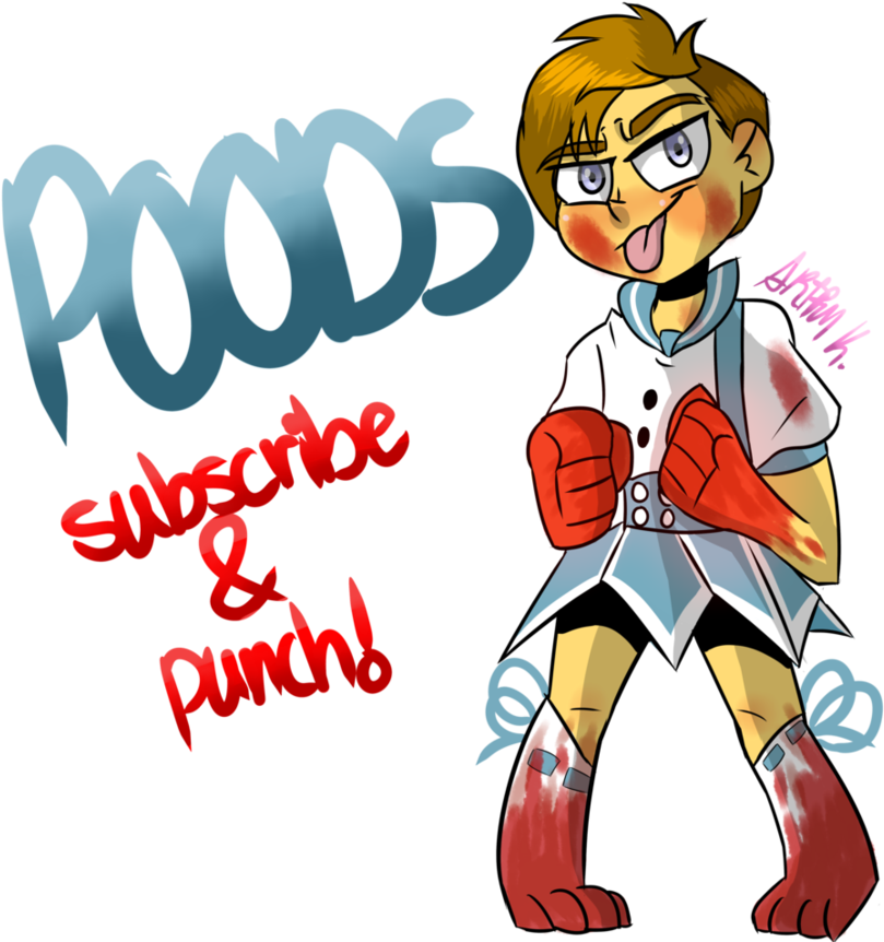 Animated Boxer Subscribeand Punch PNG