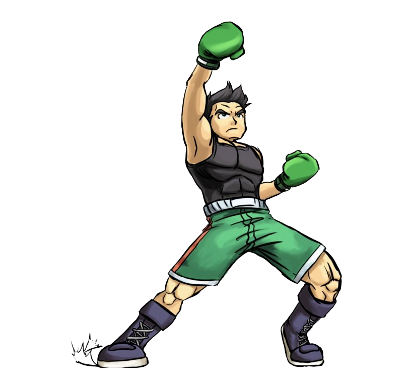 Animated Boxer Victory Pose PNG