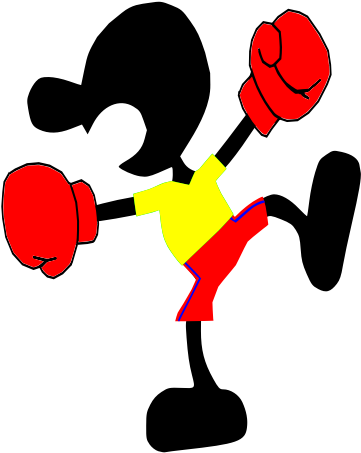 Animated Boxing Character PNG