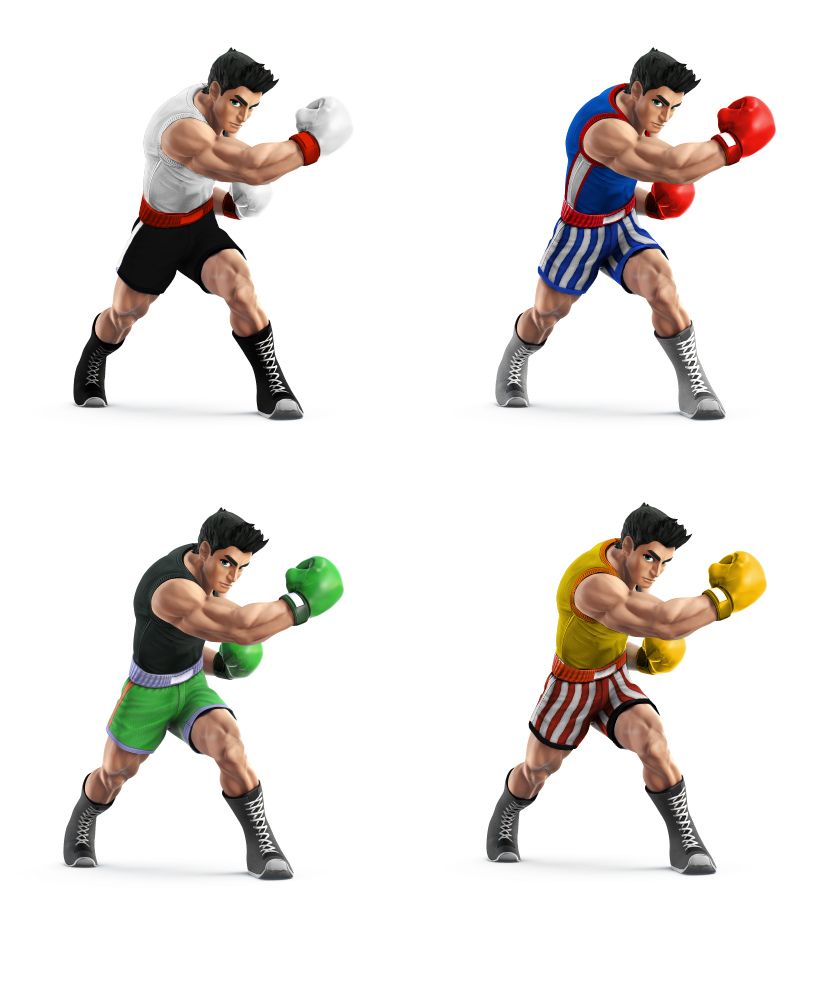 Animated Boxing Characters Poses PNG