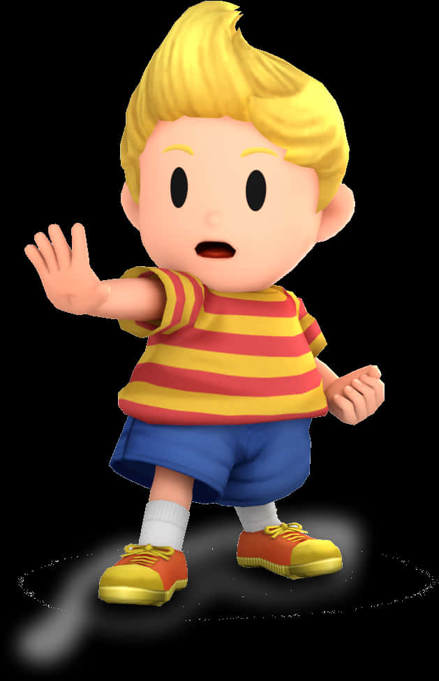 Animated Boy Waving Hello PNG