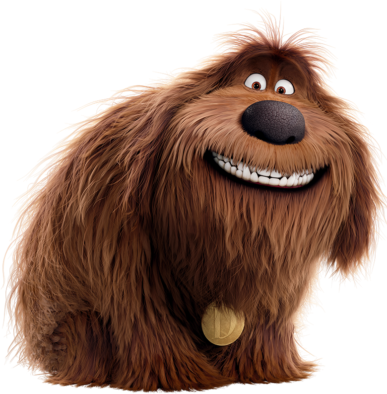 Animated Brown Dog Smiling PNG