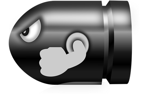 Animated Bullet Character PNG