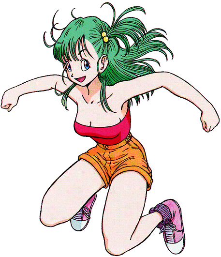 Animated Bulma Jumping Happiness PNG