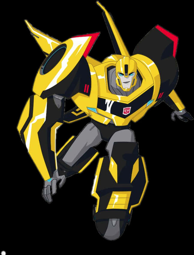 Animated Bumblebee Transformer PNG