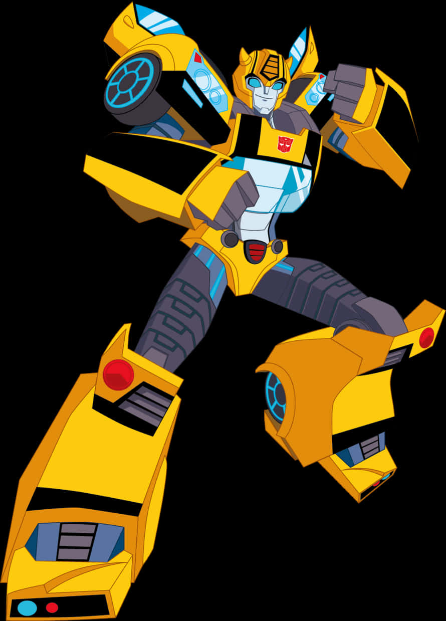 Animated Bumblebee Transformers PNG