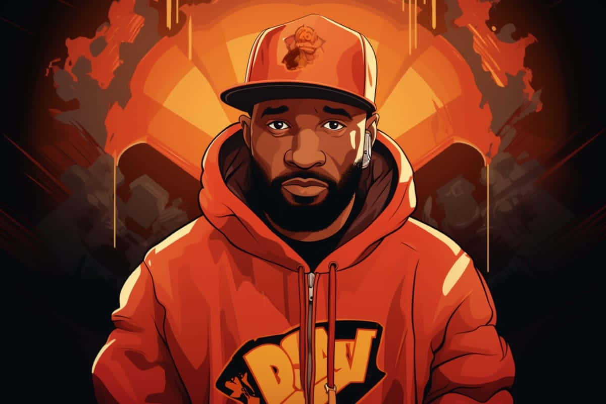 Animated Bun B Portrait Wallpaper