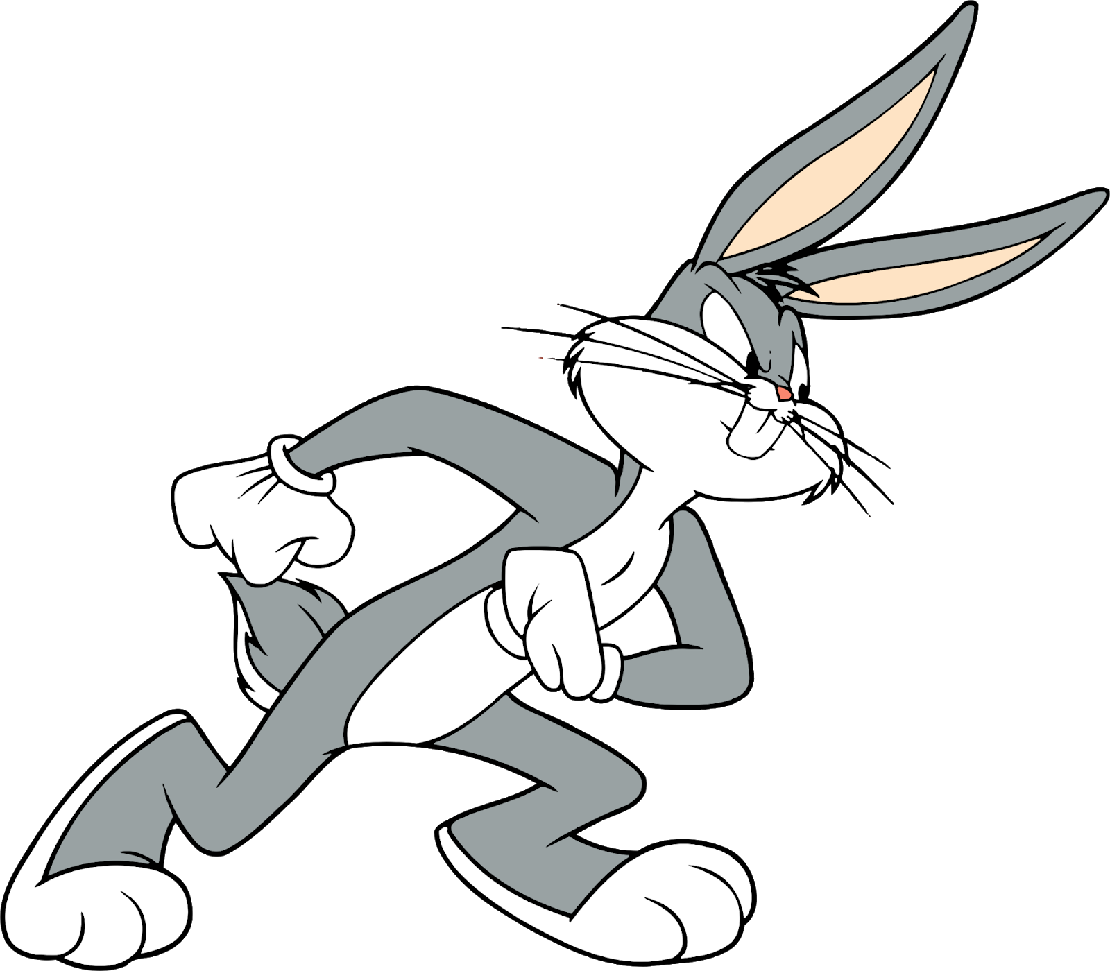 Animated Bunny Character Sneaking PNG