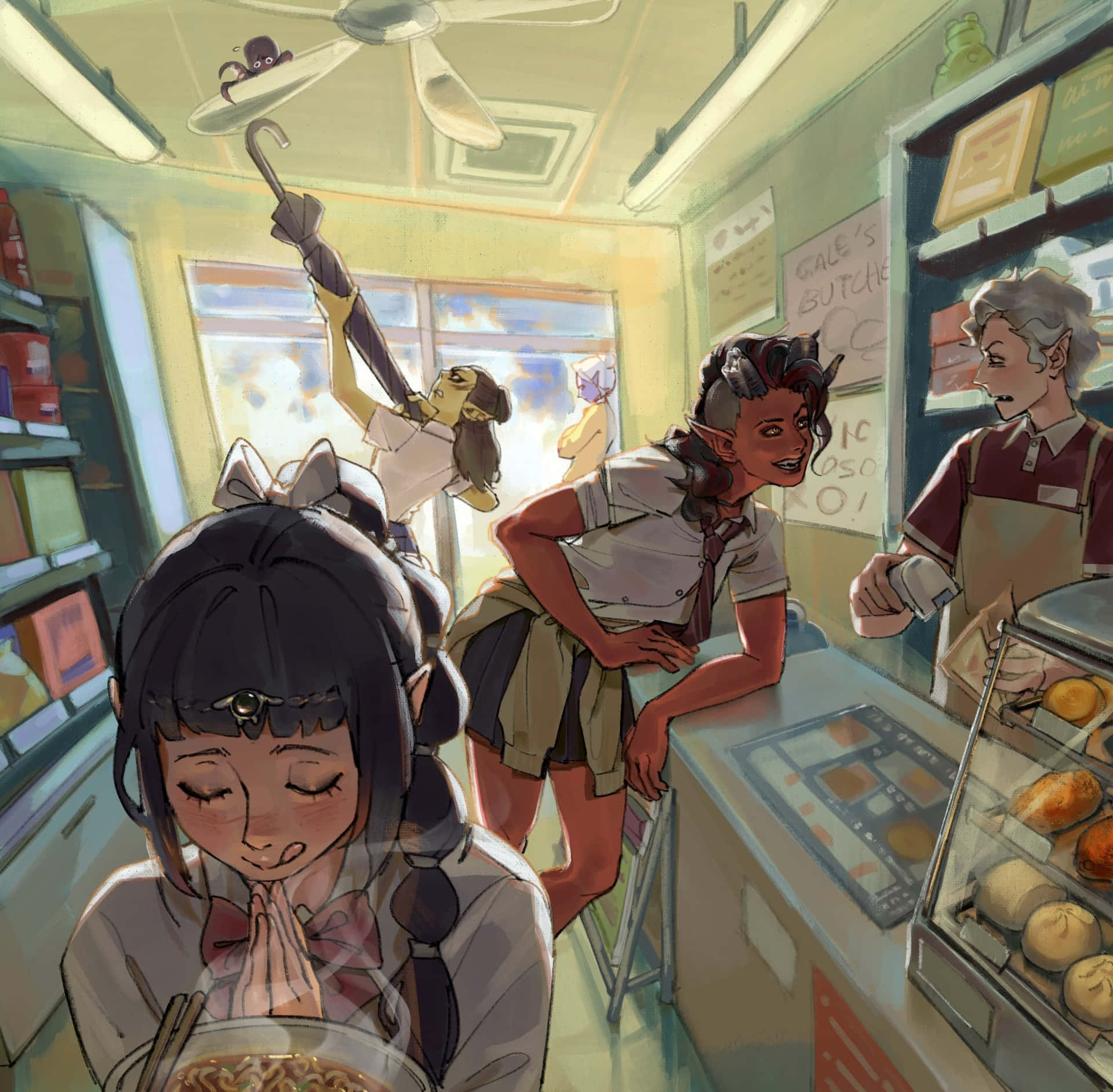 Animated Cafe Chaos.jpg Wallpaper