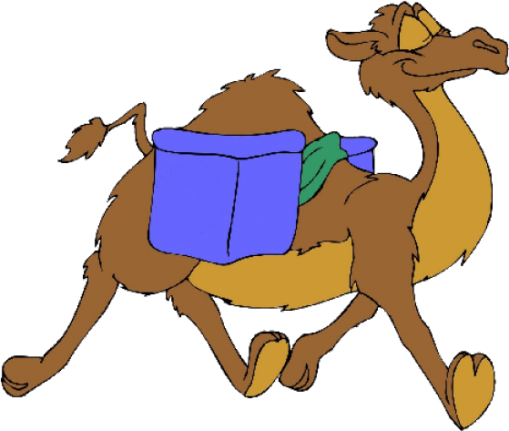 Animated Camel Carrying Load.png PNG
