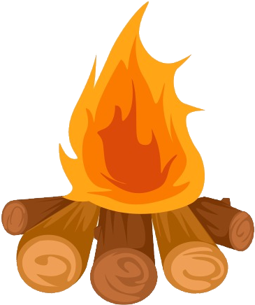 Animated Campfire Graphic PNG