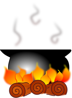 Animated Campfire Illustration PNG