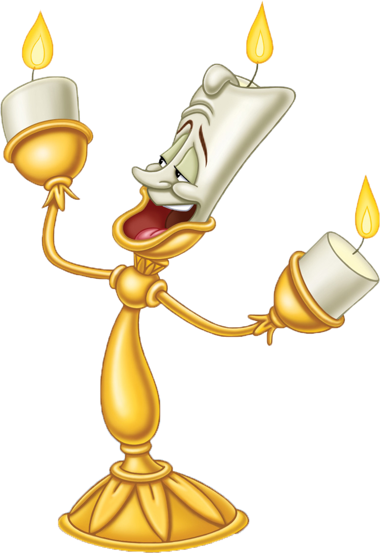 Animated Candelabra Character PNG