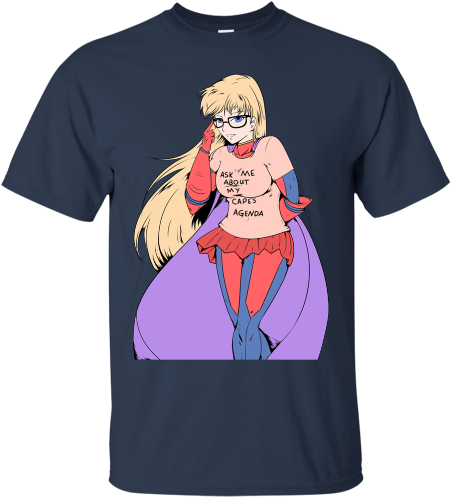 Animated Capes Agenda Tshirt Design PNG