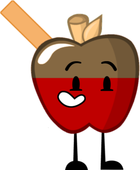 Animated Happy Apple Character PNG