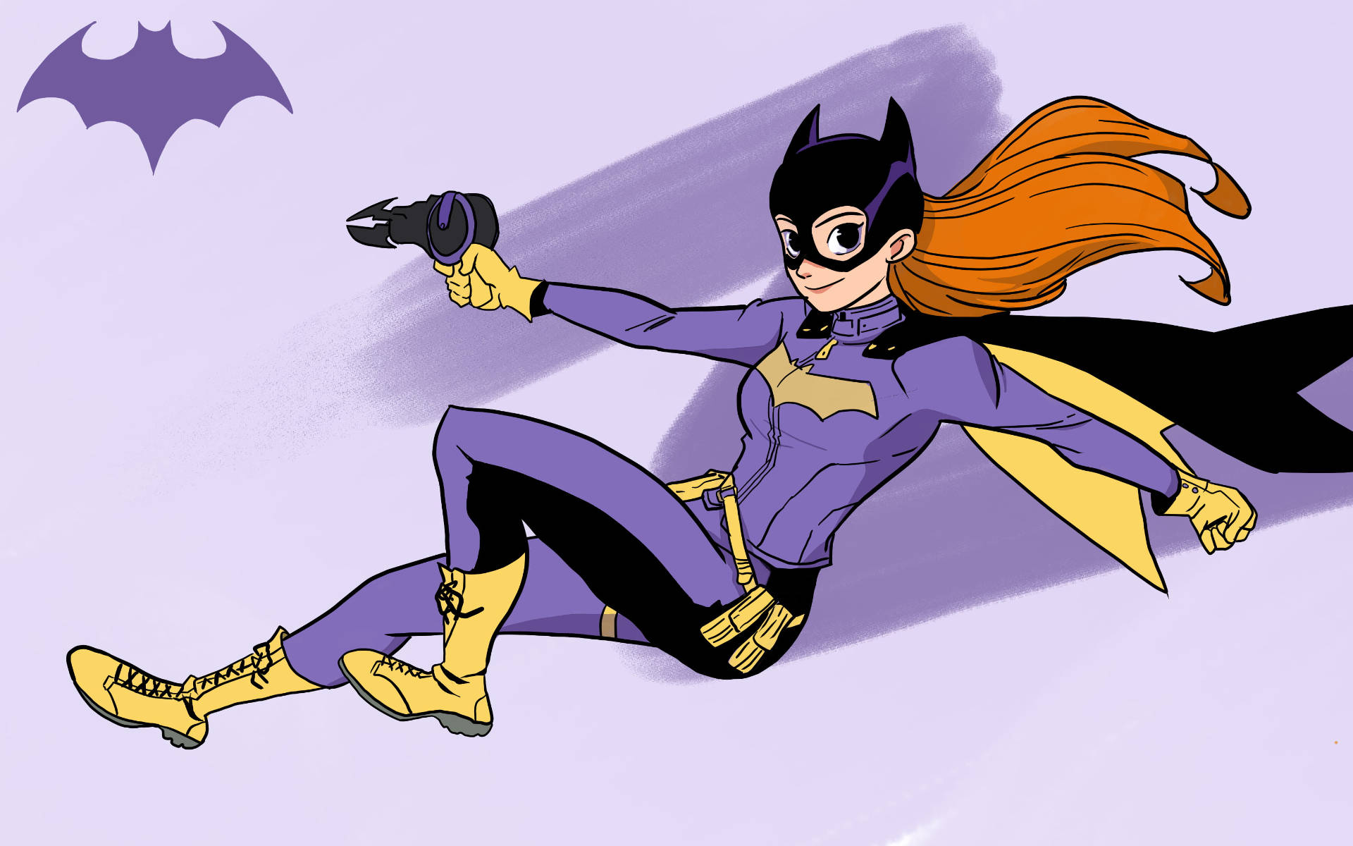 Animated Cartoon Batgirl Wallpaper