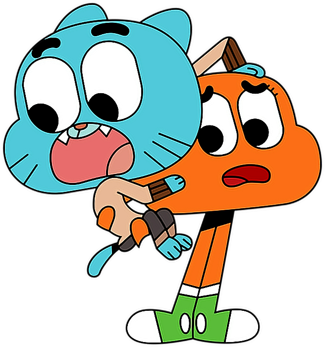 Animated Cat Duo Cartoon PNG